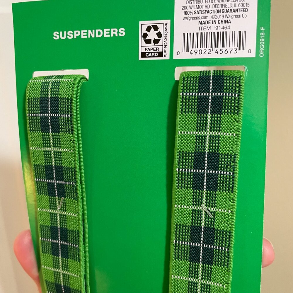Luck To You - St. Patrick's Day - Costume Suspenders - NWT - MUST BE BUNDLED - Picture 5 of 5